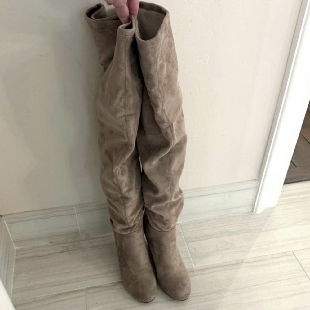 Chinese Laundry Over the Knee Boots- Tan Size 9.5 - Picture 2 of 15